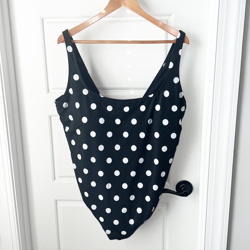 Ashley Graham Polkadot One Piece Swimsuit Size 24
